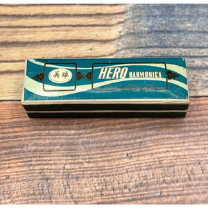 Vtg HERO HARMONICA‎ 10 Holes-Excellent Condition with Box 1960s Shanghai China